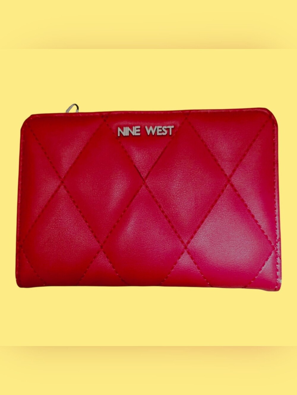 Nine West Quilted Red Wallet